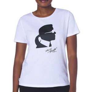 Karl Lagerfeld Paris Short Sleeve Graphic Logo Tee